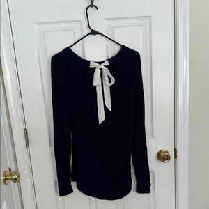 Loft Navy Blue Knit Sweater